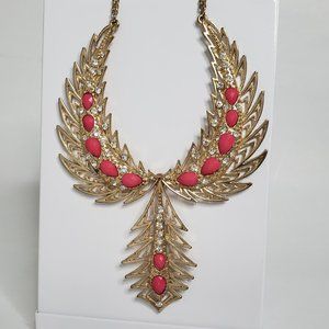 *LIKE NEW* Pink Rhinestone Statement Necklace